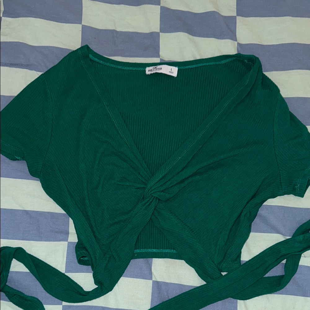 Green Knot Front Top